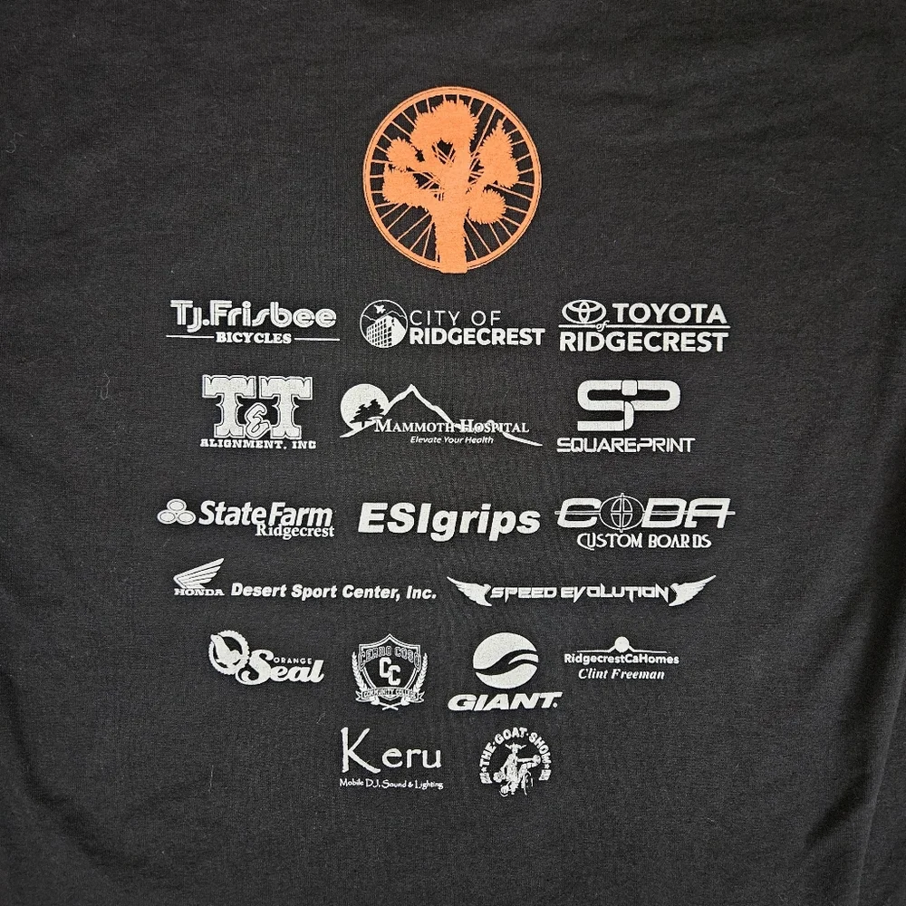 Ridgecrest Desert Classic 2023 MTB T Shirt Men’s M Black Graphic Mountain Biking